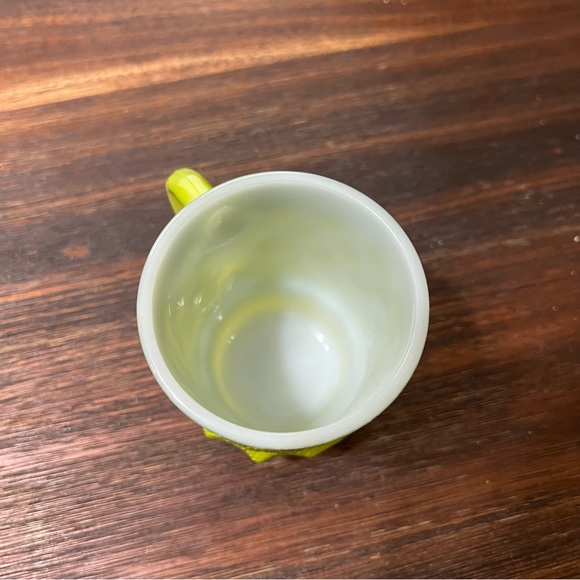 Anchor Hocking Kimberly Diamond green ombré mug dark light MCM Vintage fire king - Picture 6 of 7